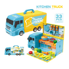 Toys child role play kitchen play set toy with light and sound truck